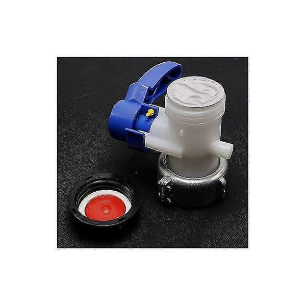 Butterfly valve with floating aluminum ring S60x6 for 1000 liter IBC container 75mm