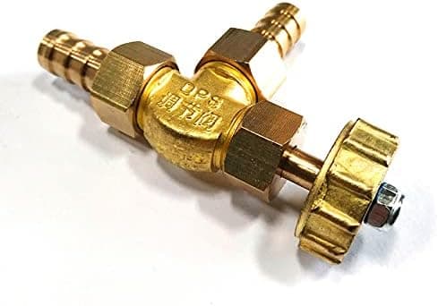 3/8 inch Brass Needle Valve Propane Butane Gas Regulator Barbed 1 MPa