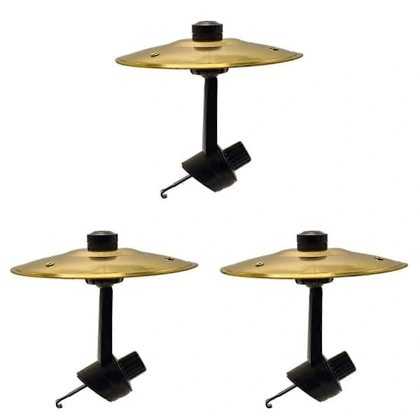 3 Pcs Car Mounted Crash Cymbal for Vehicles Gold