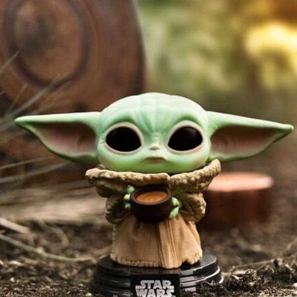 Star Wars: The Mandalorian - Barnet (Grogu) med Krus Vinyl Bo