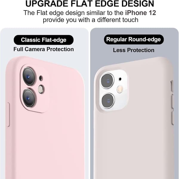 Forbedret flydende silikonecover til iPhone 11, kamerabeskyttelse - Rosa