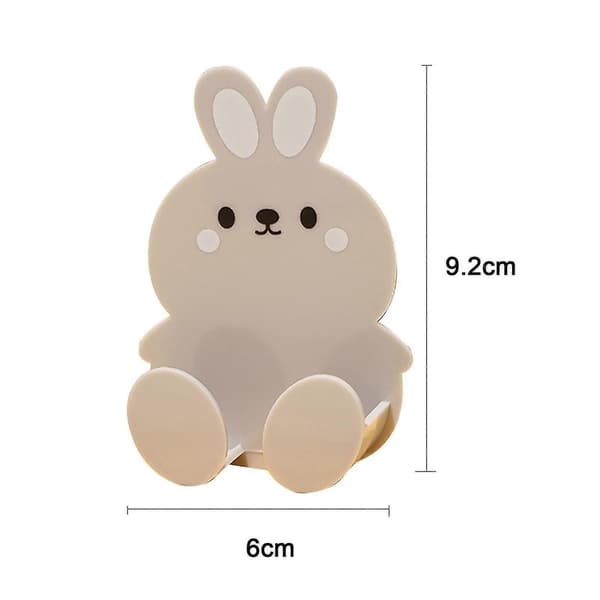 Cute Rabbit Adhesive Cable Organizers Non-slip Moisture-proof Wall Hook