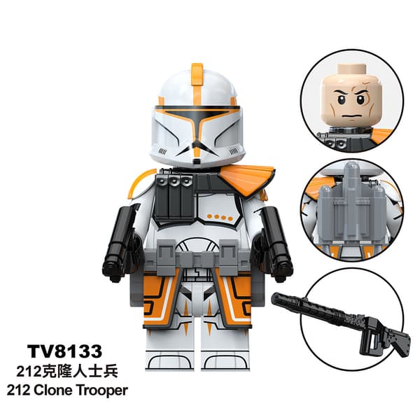 Star Wars Docka Monteringsdocka Minidocka 10STK-501 Clone Trooper, Obi-Wan[ht]