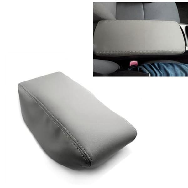 Mikrofiber læder bilsæde armlæn dækpanel beskyttelse trim til Prius 2004-2008, grå
