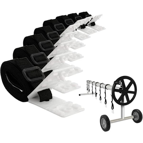 Pool reel for pool cover 300-570 cm