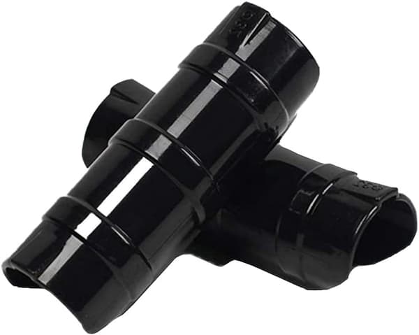 20-pak drivhusclips - 25 mm sorte, tykke ABS vindtætte karabinhager