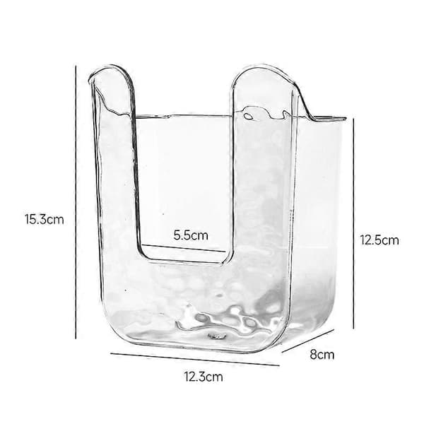 Kitchen Wet Wipes Storage Box Acrylic Wall Mounted Tissue Box Holder
