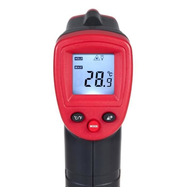 Infraröd termometer - Temperaturtestare - -50°C till +380°C - Noggrannhet ±1.5°C - Beröringsfri