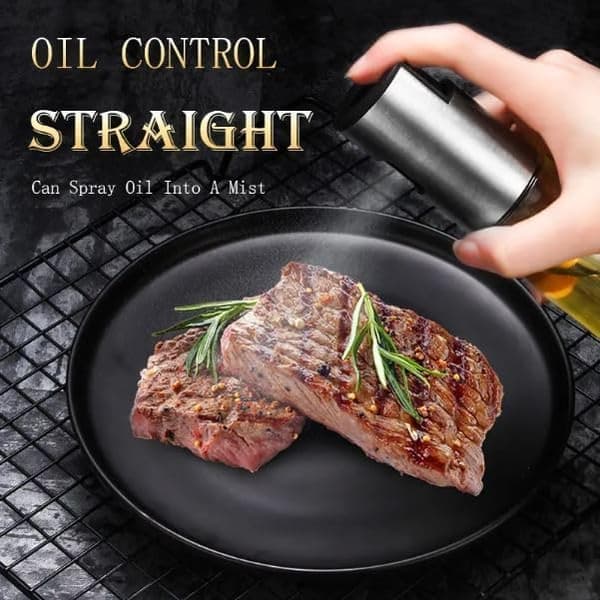 Five-piece Kitchen Oil Spray Set - Includes 2 Oil Sprayers, an Oil Brush, a Funnel, and a Kitchen Cleaning Set.(Ho)