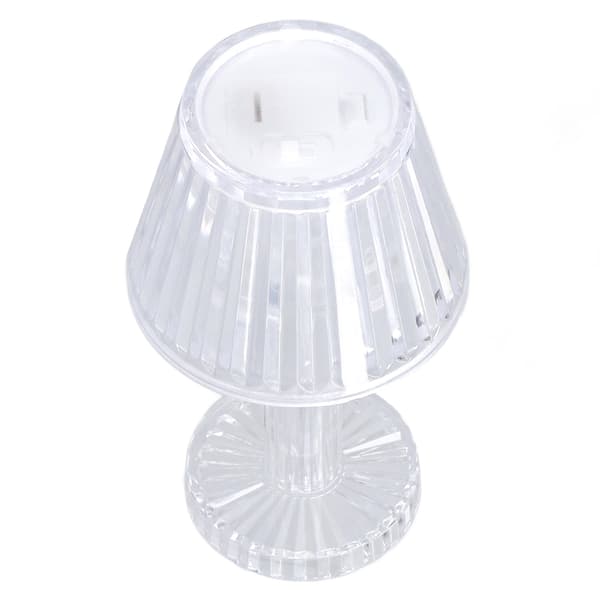 Crystal Diamond Table Lamp Strong Light Transmission Transparency Mini Crystal Table Lamp Waterproof Bedroom Table Lamp Warm White