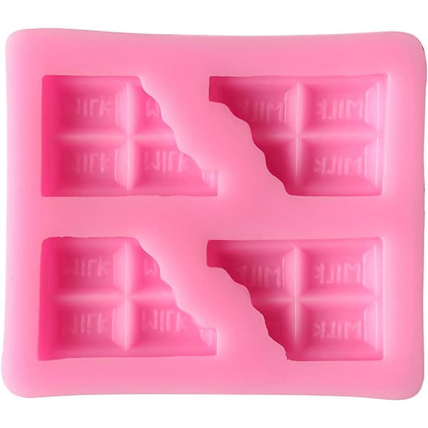 2 Pieces Half Chocolate Silicone Molds, Chocolate Mold for Fondant