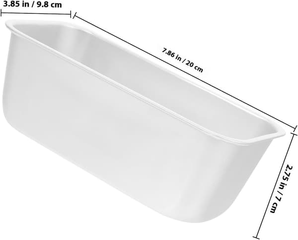 2 stk. brødforme, bageforme til toast, rektangulær form, aluminiumslegering