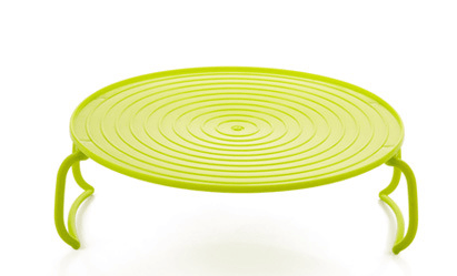 Multifunctional Microwave Heating Layer Steaming Rack Tray Double Layer Insulation Tray Stand Pot Mat Green green green