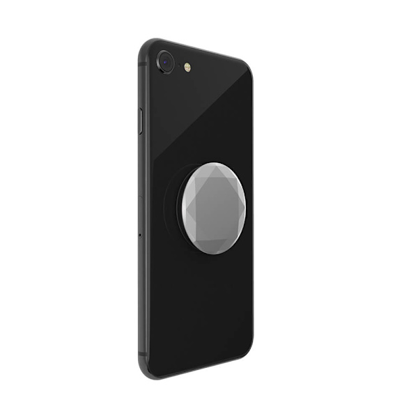 POPSOCKETS PopGrip Premium Metallic Diamond Silver Silver