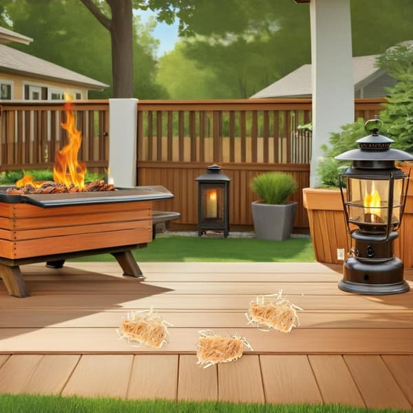 15 st Natural Fire Starter Rolls för camping, grill och överlevnad, kol- och vedstarter