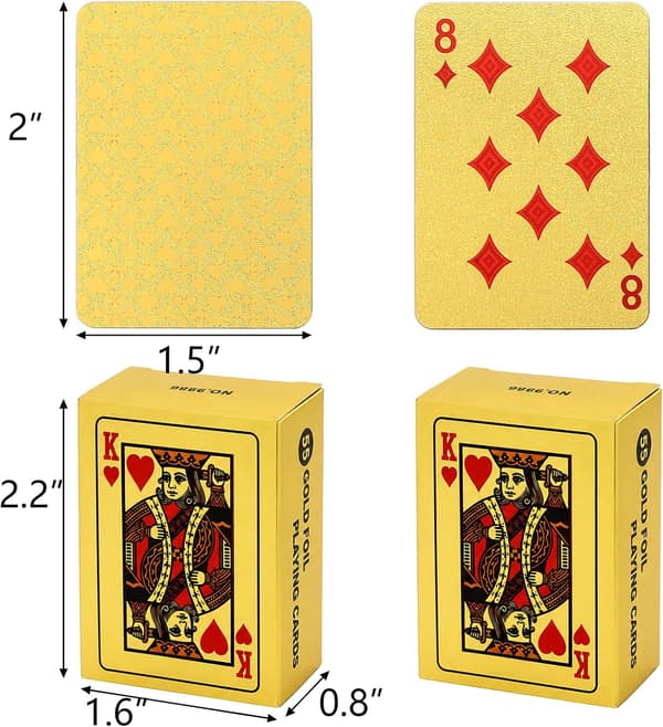 10 lekar minispelkort, 1,5\" x 2\" små plastpoker kort