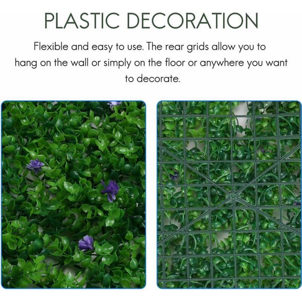 60x40cm Artificial Meadow Artificial Grass Panel for Wedding or Party Decorations - 4