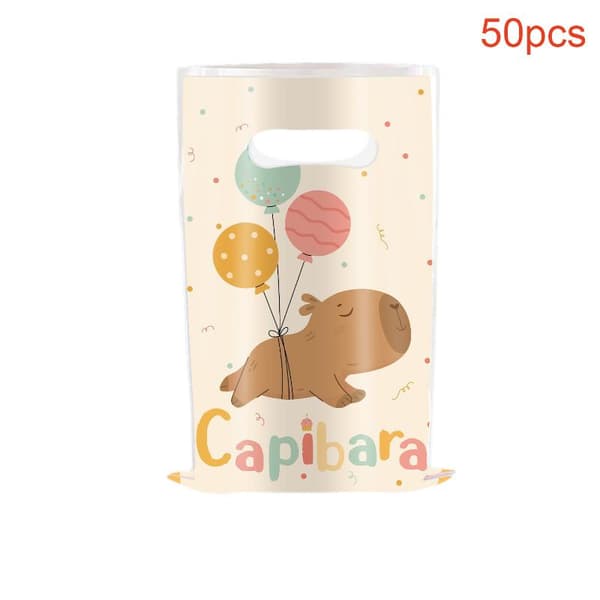 10/50 st Capybara presentpåse barnkalasdekoration Capyba 50 st