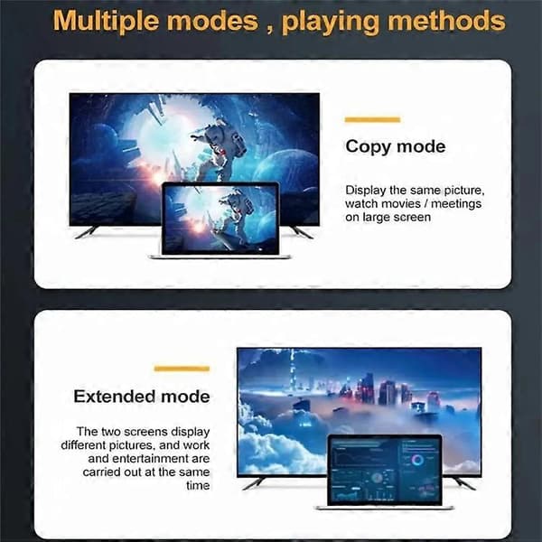 8K 60Hz DisplayPort DP1.4 hunn til hunn-adapter i aluminiumslegering