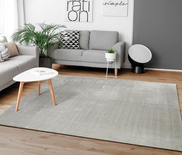 Hjem Stue Tæppe Blødt Vaskbart Kort Luv Blødt, Størrelse:60x160cm, Farve:Grå sølvgrå silver gray