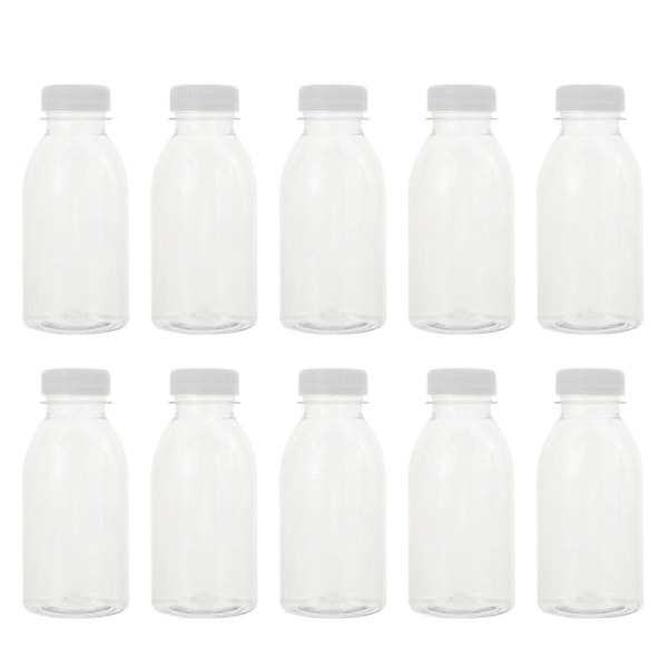10 kpl 300 ml mehun säilytyspulloja maitopulloja läpinäkyviä juomapulloja