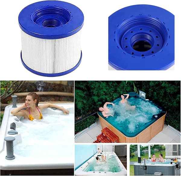 2-pack filterpatroner för badtunna/spa med skruvgänga