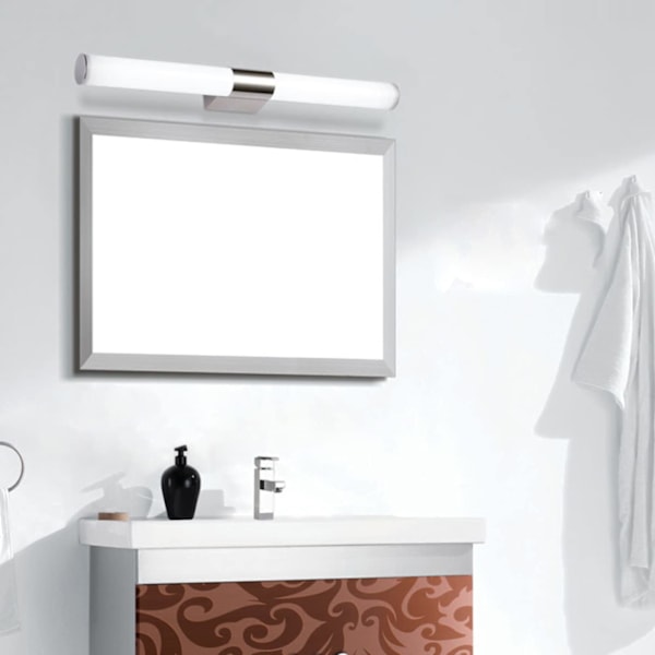Metal LED-spejllampe - Makeup Vanity Light til moderne over spejl i rustfrit stål til skab og badeværelse