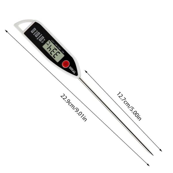 Termograf, termometer, vanntett, umiddelbar avlesning, for matlagings- og baketemperaturer