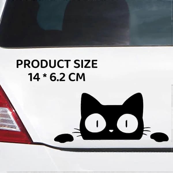 2-pack Cat Car Decals, Exterior Car Decals