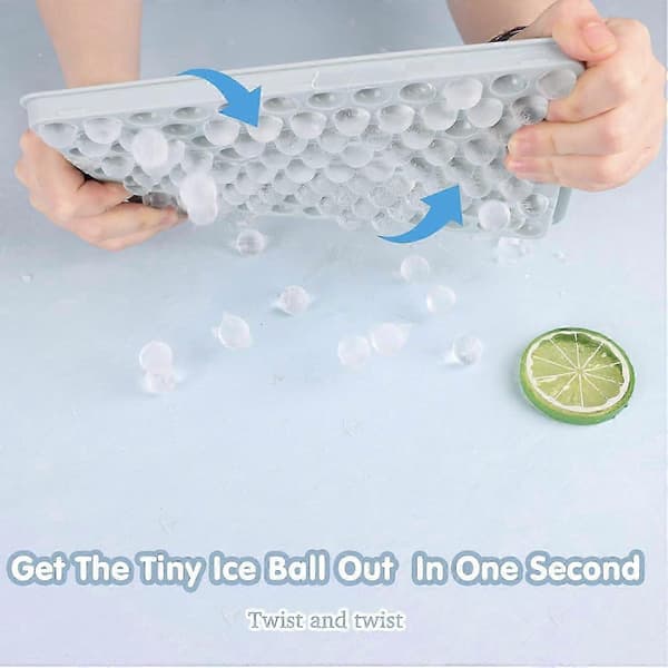 Mini Ice Cube Trays, Upgraded Small Ice Cube Molds Easy Release, 104x4 Pcs Tiny Crushed Ice Cube Trays for Chilling Drinks, Coffee, Juice