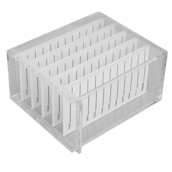 5-Layer Acrylic Eyelash Storage Box, Clear Individual Eyelash Extension Holder, Makeup Organizer