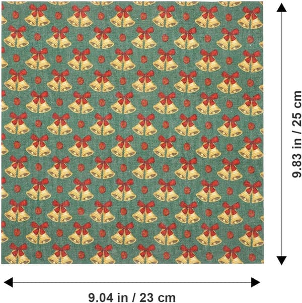 10 ark julequiltstoff bomullslappeteppe DIY juletoffkvadrater