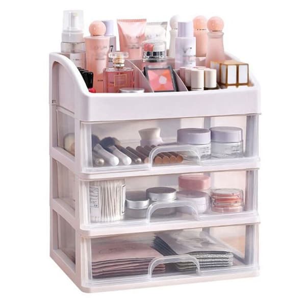 Makeup Organizer Skuffer Kosmetik Opbevaringsboks Makeup Beholder Makeup Børsteholder Opbevaringsboks Organizer