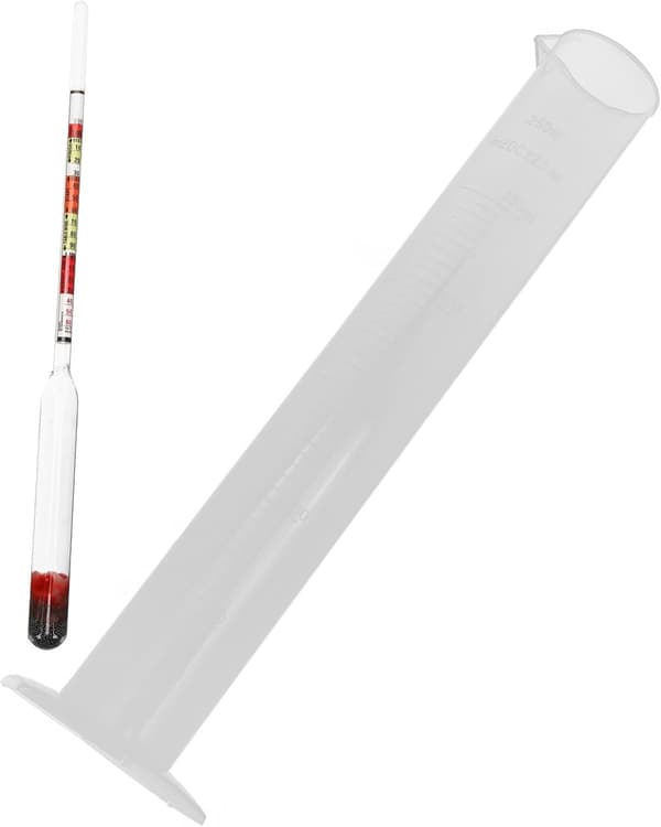 3 sett trippelskala alkoholhydrometer testkrukke for vinproduksjonsutstyr