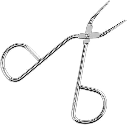 Professionella saxhandtag ögonbrynspincett (silver), snedställda