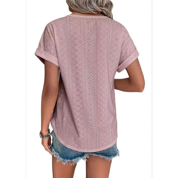 Dame Kortarmet Topper Rosa XXL