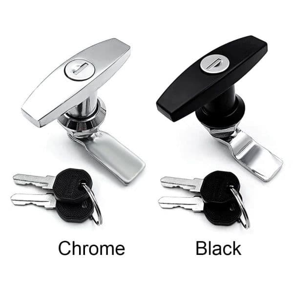 Truck T-Handle Lock Trailer Lock BLACK Black