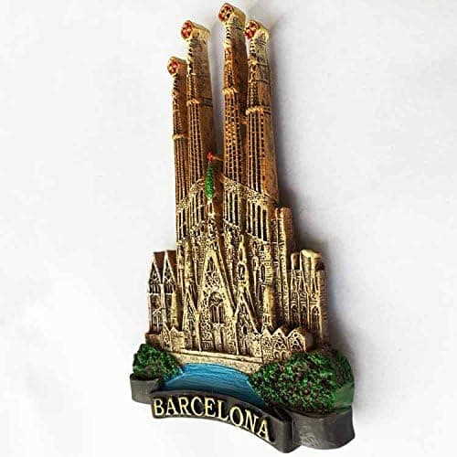 3D Barcelona Spanien souvenir kylskåpsmagnet, hem och kök inredning