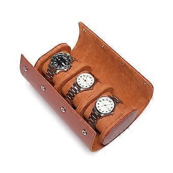 1/2/3Bit Klockbox Dammtät Klockförvaringslåda Mekanisk Klockförpackningslåda Samlingsgåva för Bröllopsfödelsedagspresent brun brown 3 brown 3