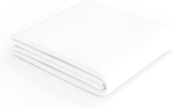 Basics Fitted Sheet, 180 x 200 x 30 cm, Polyester Microfiber til Tykke Madrasser op til 30 cm, Hvid