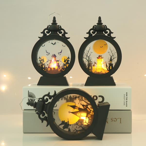 1-pak Halloween-dekorationer Vindlampe Ornament LED Elektronisk Lys