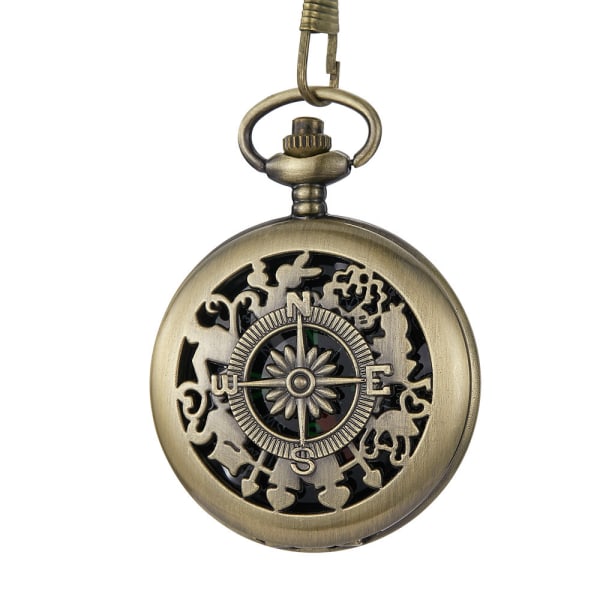 Mässing Nautical - Inte alla som vandrar förlorade Mässingspresent Graverad kompass med, examensdag dop nattvard konfirmationsdag Motiv