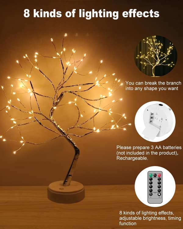 LED Light Tree with Remote Control, USB/Battery Powered, for Wedding Party Decoration