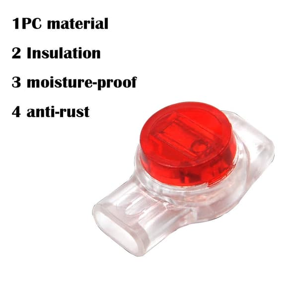 Låsekontakt UR Telefonlinjeforbindelse Gruppeforbindelse 3 Porte 3 Ledere 100 Stykker Rød