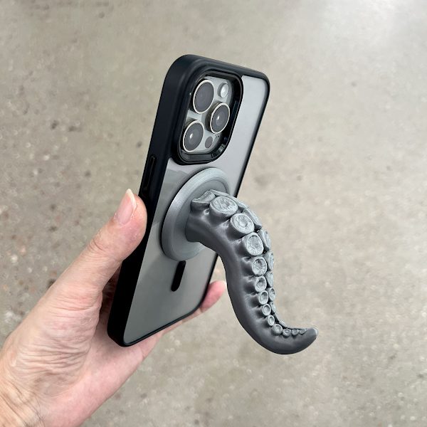 Skrivebord Mobilholder Grå