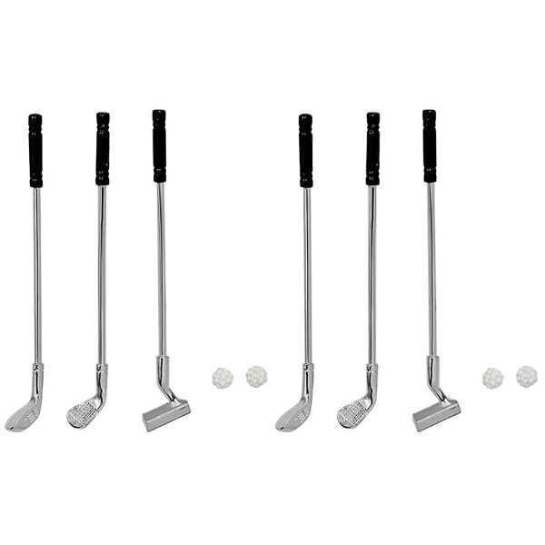 2 Sæt Simulerings Sports Golf Sæt Miniature Legetøj Mini Hus Dekoration Tilbehør 2 Sæt 6,3x0,9 cm 2 Sets 6.3x0.9cm