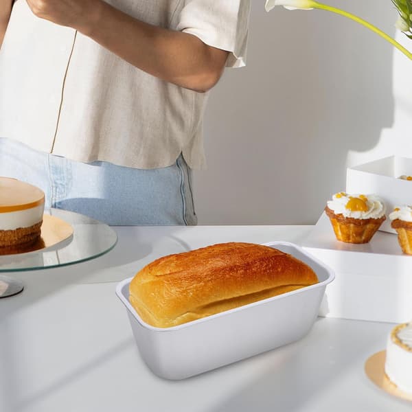 2 stk. brødforme, bageforme til toast, rektangulær form, aluminiumslegering