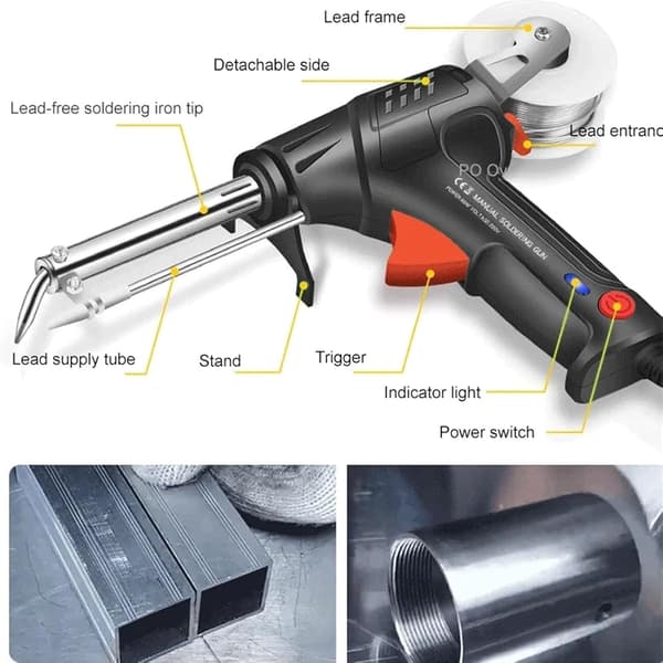Internally Heated Industrial Laser Welding Tools Multifunctional Soldering Iron Welding Gun