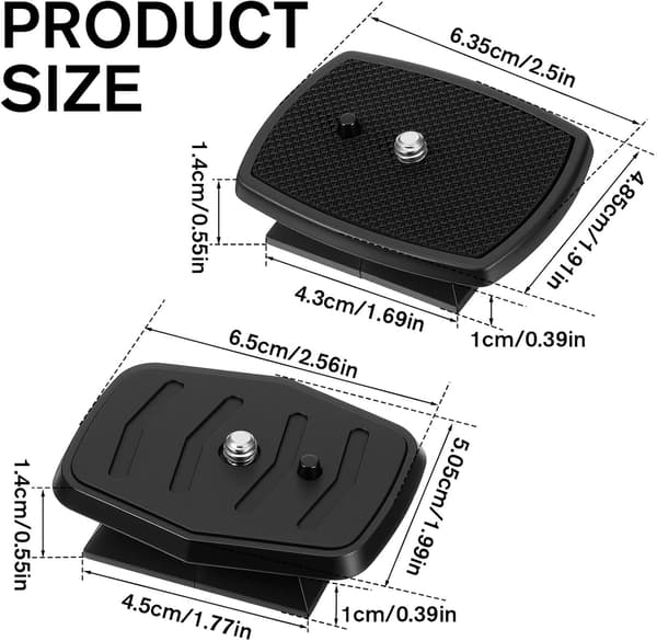 Stativ Quick Release Plade Kamerapakke 43mm 45mm Tilbehør