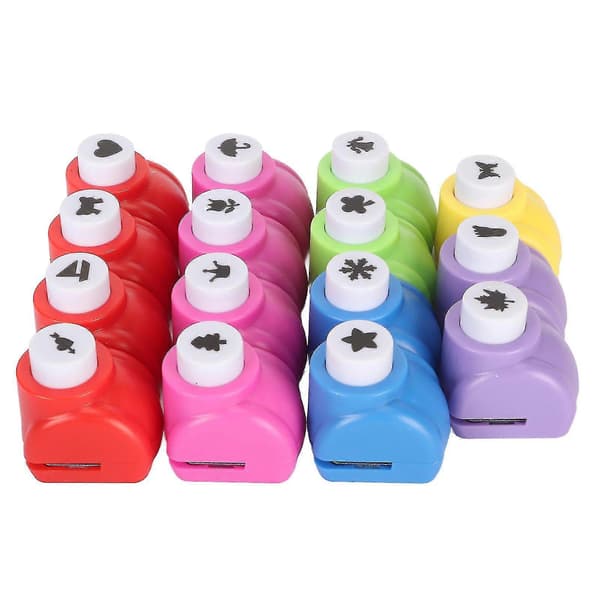 15 Pcs Shape Paper Punch Set For Kids DIY Stimulate Imagination Craft Hole Punch For Scrapbooking Journaling Greeting